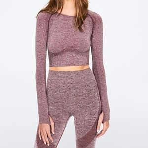 PINK VS Ultimate Seamless Long Sleeve Crop